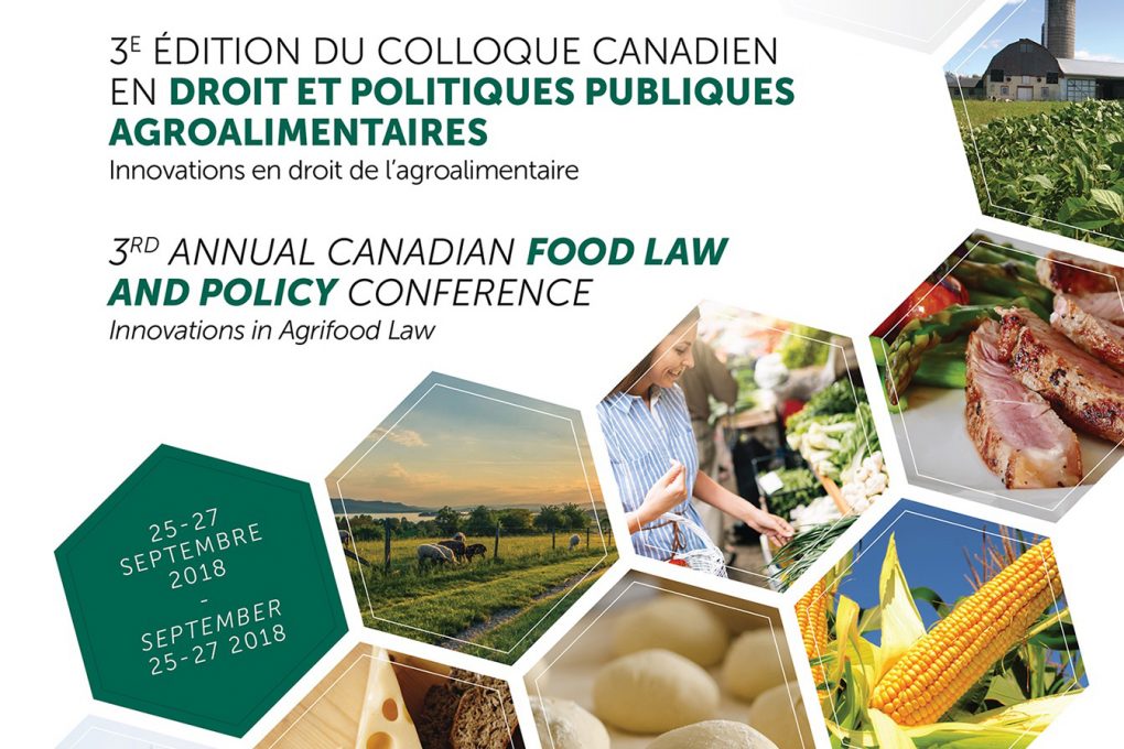 3rd Annual Canadian Food Law and Policy Conference Innovations in