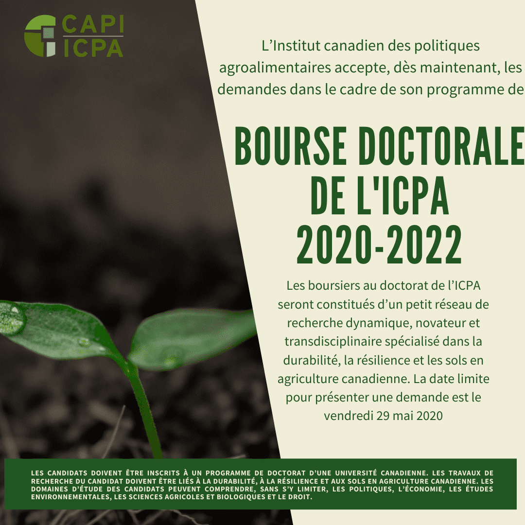 Bourse Doctorale de l'ICPA 2020-2022