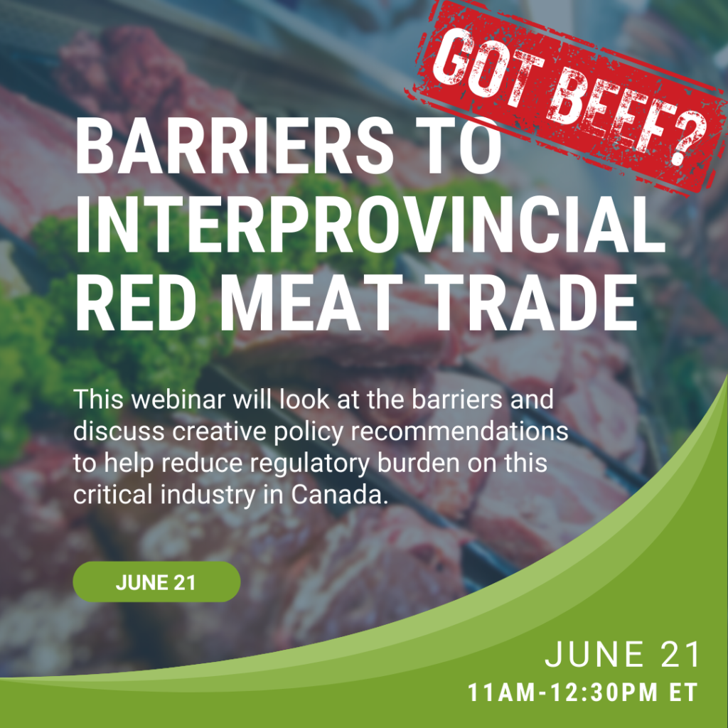 Barriers to Interprovincial Red Meat Trade Canadian AgriFood Policy